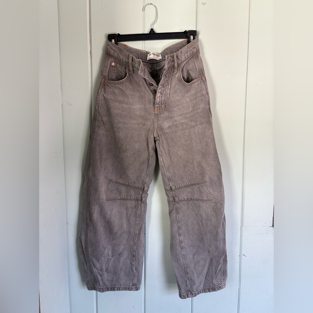 Free People Women's Gray Ankle Jeans